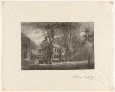 Untitled [House on a Tree-Lined Street] by Elbridge Kingsley