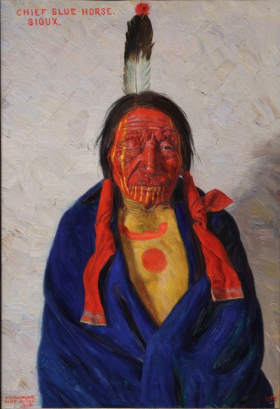 Chief Blue Horse by Eldridge Ayer Burbank