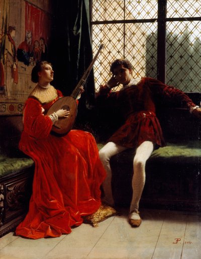The Lute by Eleuterio Pagliano