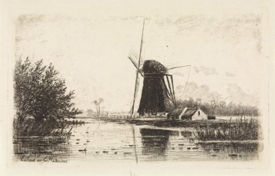 Mill in Baambrugge by Elias Stark