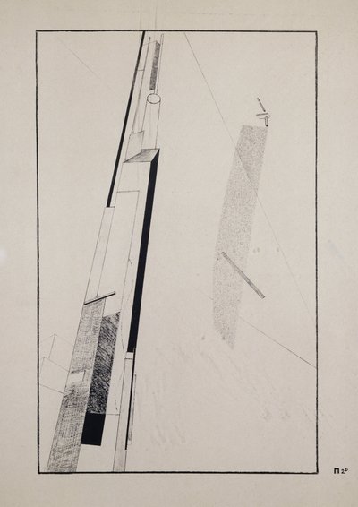 Proun 2 D by Eliezer Markowich Lissitzky