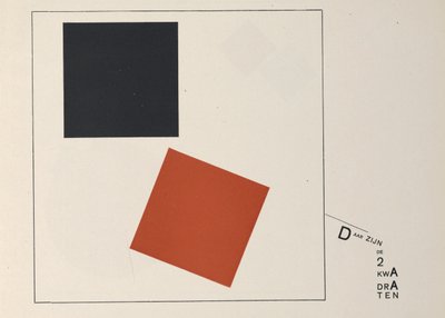 About Two Squares by Eliezer Markowich Lissitzky