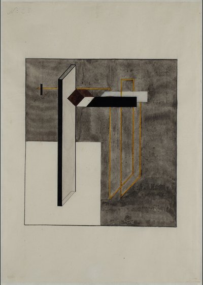 Proun 4B by Eliezer Markowich Lissitzky