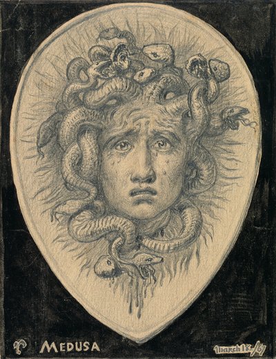 Medusa, 1867 by Elihu Vedder