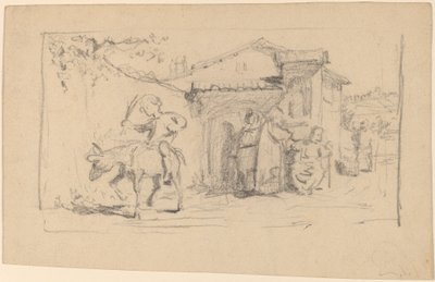 Son and Donkey, c. 1859 by Elihu Vedder