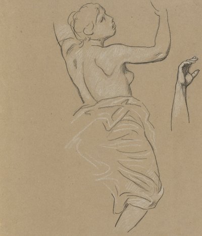 Study for Figure of Autumn by Elihu Vedder