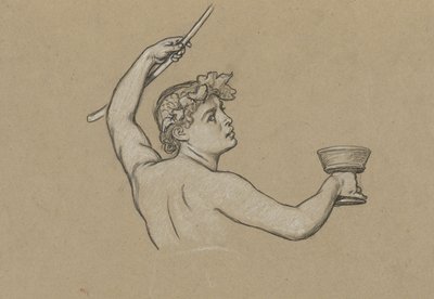 Study for Figure of Autumn by Elihu Vedder