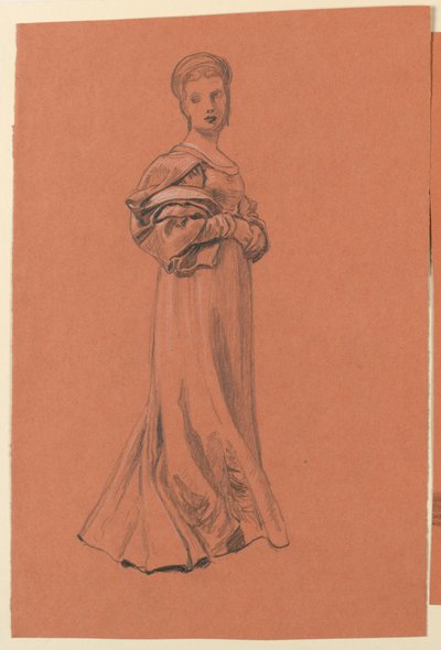 Study for "Wedding Procession" by Elihu Vedder