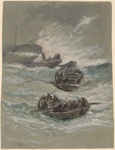 The Shipwreck by Elihu Vedder