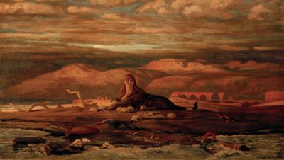 The Sphinx at the Seashore by Elihu Vedder