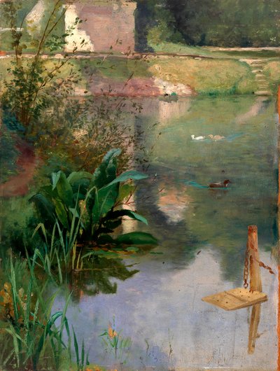 Margin of a Moat by Eliphalet Fraser Andrews
