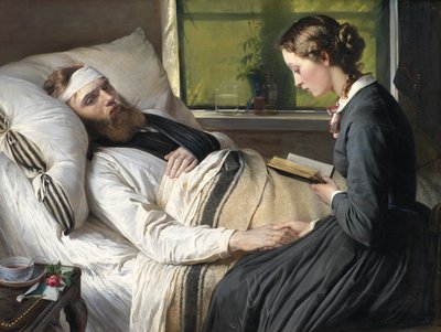 A Wounded Danish Soldier by Elisabeth Jerichau Baumann