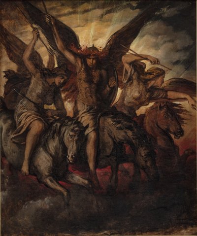 Valkyries by Elisabeth Jerichau Baumann