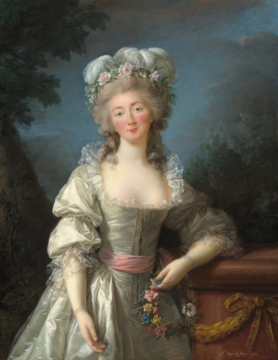 Portrait of Madame du Barry by Elisabeth Louise Vigee Lebrun