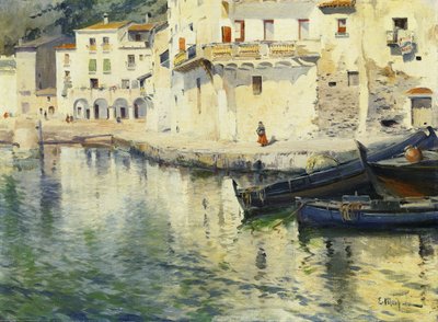 The Port of Cadaques by Eliseu Meifren i Roig