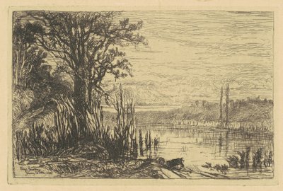 The Pond at Cernay-la-Ville by Eliza Pratt Greatorex