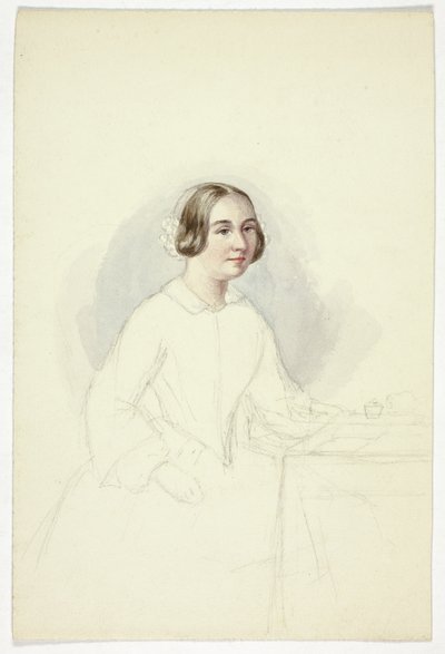 Young Woman at Writing Desk by Elizabeth Murray