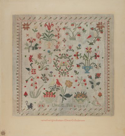Sampler by Elmer G. Anderson