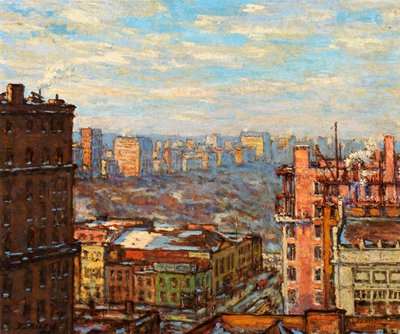 Central Park from Carnegie Hall by Elmer Livingston MacRae