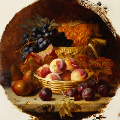 Peaches, Plums, Pears and Pineapple by Eloise Harriet Stannard