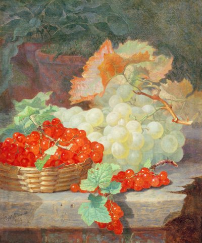 Redcurrants and Grapes by Eloise Harriet Stannard