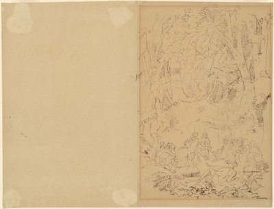 Eighteenth-Century Colonist Preaching to Indians by Emanuel Gottlieb Leutze