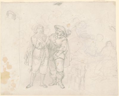 Two Cavaliers by Emanuel Gottlieb Leutze