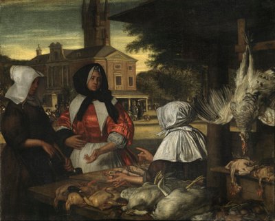 The Birdmarket, Amsterdam by Emanuel de Witte