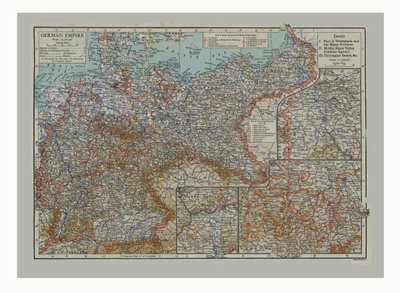 Map of the German Empire by Emery Walker