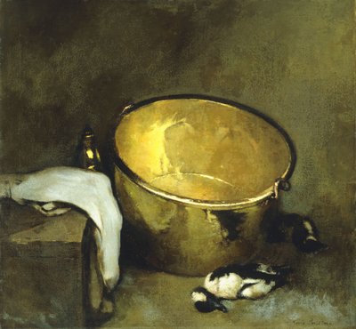 Still Life with Brass Pot by Emil Carlsen