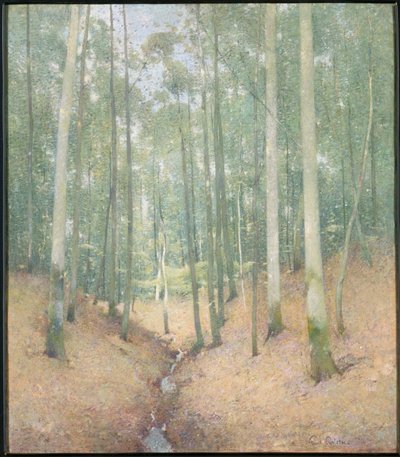 Wood Interior by Emil Carlsen