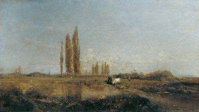 On the Thaya near Lundenburg by Emil Jakob Schindler