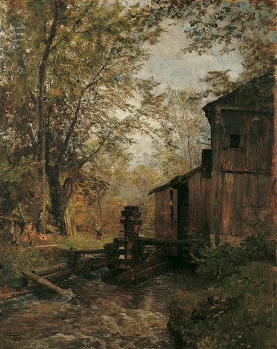 The Gosaumühle near Ischl by Emil Jakob Schindler