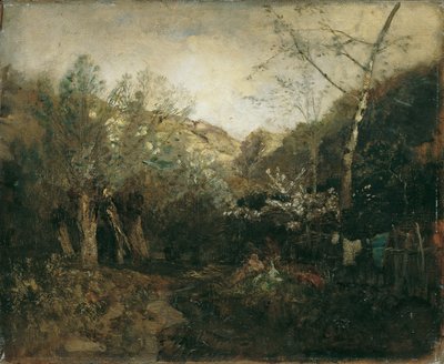 Scene near Haslau on the Danube by Emil Jakob Schindler