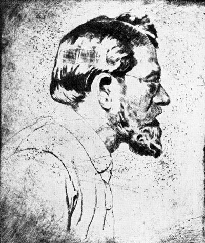 Emil Orlik - Self-Portrait by Emil Orlik
