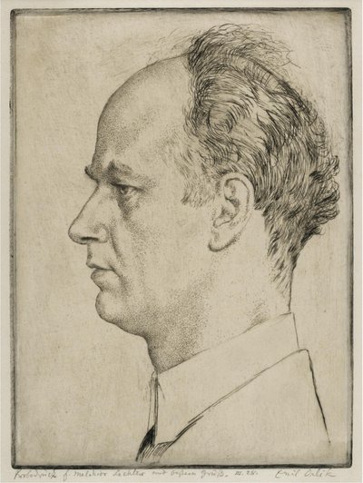 Portrait of Wilhelm Furtwängler, 1928 by Emil Orlik