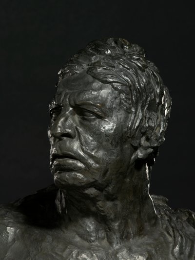 Bust of Ingres (detail) by Emile Antoine Bourdelle