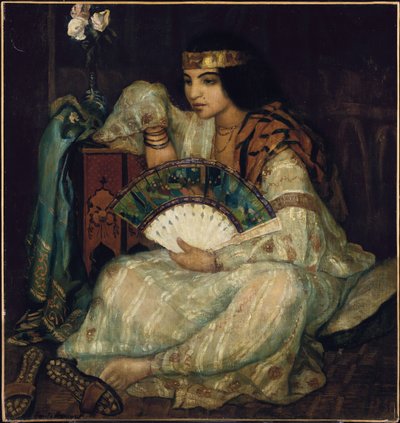 A Seated Oriental Beauty by Emile Bernard