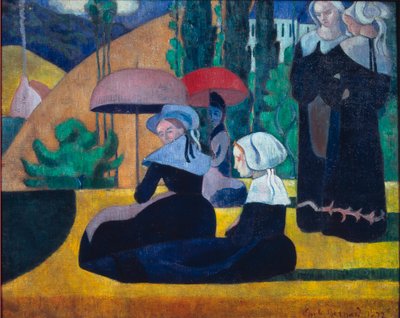 Breton Women in the Shade by Emile Bernard