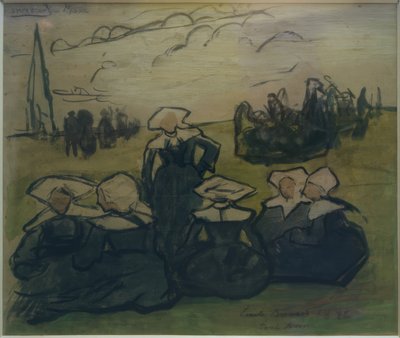 Breton Women in the Meadow by Emile Bernard