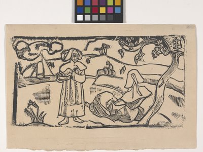 Two Breton Women by Emile Bernard