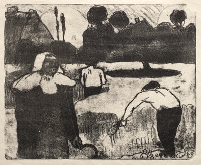 Les Bretonneries: The Harvesters by Emile Bernard