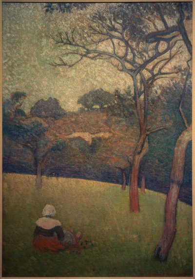 Seated Breton Woman by Emile Bernard