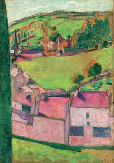View of Pont-Aven by Emile Bernard