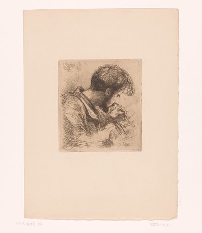 Portrait of Paul Adolphe Rajon by Emile Boilvin