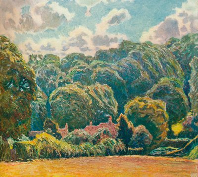 A Wooded Hillside, Upton Grey by Emile Claus