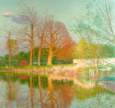 Chestnut Tree in the Evening Sun by Emile Claus