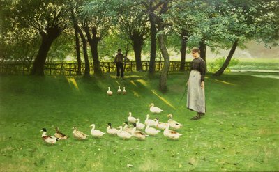 The Duck Girl by Emile Claus