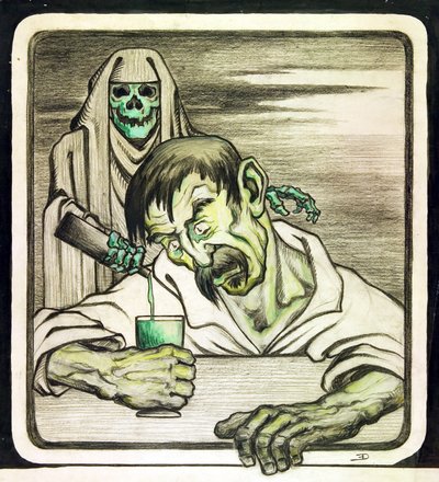 Absinthe is Death by Émile Decoeur