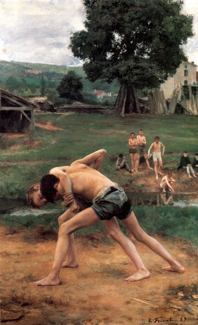 La Lutte (Wrestling) by Emile Friant